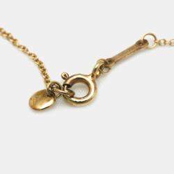 Pre Owned Tiffany & Co. 18K Rose Gold Paloma Picasso Heart Arrow Pendant Necklace