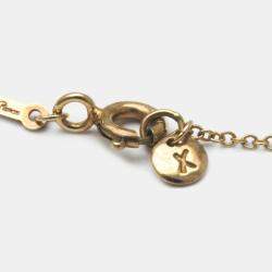 Pre Owned Tiffany & Co. 18K Rose Gold Paloma Picasso Heart Arrow Pendant Necklace