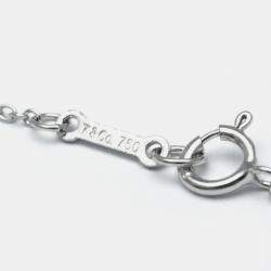 Pre Owned Tiffany & Co. 18K White Gold and Diamond Cross Pendant Necklace