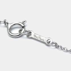 Pre Owned Tiffany & Co. 18K White Gold and Diamond Cross Pendant Necklace