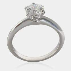 Tiffany & Co. Diamond Engagement Ring in Platinum D IF 1.05 CTW