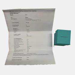 Tiffany & Co. Diamond Engagement Ring in Platinum D IF 1.05 CTW