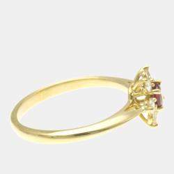 Tiffany 18K Yellow Gold and Diamond Buttercup Ring EU 52