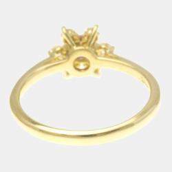 Tiffany 18K Yellow Gold and Diamond Buttercup Ring EU 52