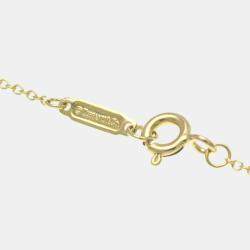 Pre Owned TIFFANY & CO. 18K Diamond Cross Pendant Necklace