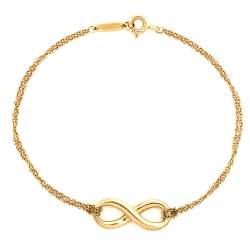 Tiffany & Co. Infinity 18k Yellow Gold Chain Bracelet 