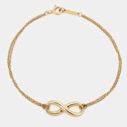 Tiffany & Co. Infinity 18k Yellow Gold Chain Bracelet 