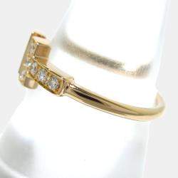 Tiffany & Co 18K Rose Gold Diamond T wire Ring 49