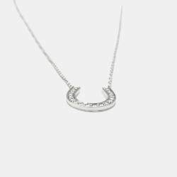 Pre Owned Tiffany & Co. Platinum and Diamond Horseshoe Pendant Necklace