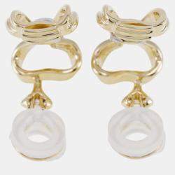 Tiffany & Co. Platinum, 18k Yellow Gold Bow earring