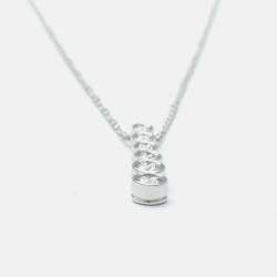 Pre Owned Tiffany & Co. Platinum and Diamond Jazz Drop Pendant Necklace