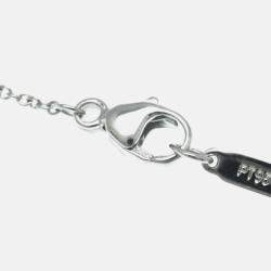 Pre Owned Tiffany & Co. Platinum and Diamond Jazz Drop Pendant Necklace