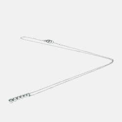 Pre Owned Tiffany & Co. Platinum and Diamond Jazz Drop Pendant Necklace