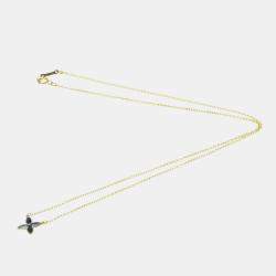 Tiffany & Co. 18K Yellow Gold Sapphire Victoria Pendant Necklace