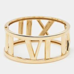 Tiffany & Co. Open Atlas 18k Yellow Gold Wide Bracelet