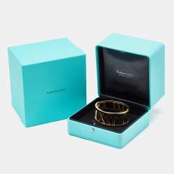Tiffany & Co. Open Atlas 18k Yellow Gold Wide Bracelet