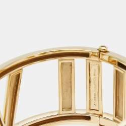 Tiffany & Co. Open Atlas 18k Yellow Gold Wide Bracelet