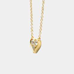 Tiffany & Co. 18K Rose Gold and Diamond Heart Pendant Necklace