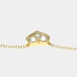 Tiffany & Co. 18K Rose Gold and Diamond Heart Pendant Necklace