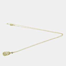 Tiffany & Co. 18K Yellow Gold and Diamond Paloma Picasso Venezia Luce Pendant Necklace