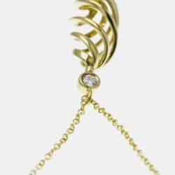 Tiffany & Co. 18K Yellow Gold and Diamond Paloma Picasso Venezia Luce Pendant Necklace
