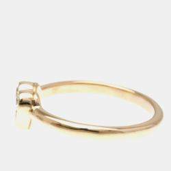 Tiffany & Co. 18K Rose Gold and Diamond Heart Cocktail Ring EU 52