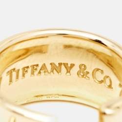 Pre Owned Tiffany & Co. Tiffany 1837 18k Yellow Gold Earrings