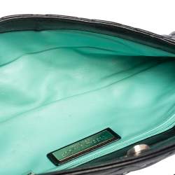 Pre Owned Tiffany & Co. Black Quilted Leather Studded Chain Clutch