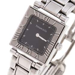 Tiffany & Co. Grey Stainless Steel Atlas 30260324 Women's Wristwatch 23MM