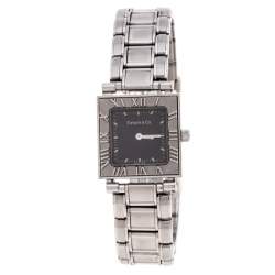 Tiffany & Co. Grey Stainless Steel Atlas 30260324 Women's Wristwatch 23MM