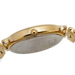 Pre Owned Tiffany & Co Yellow Gold Plated Stainless Steel Portfolio Men's Wristwatch 32 mm