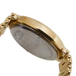 Pre Owned Tiffany & Co Yellow Gold Plated Stainless Steel Portfolio Men's Wristwatch 32 mm