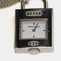Tiffany & Co. White Stainless Steel 1837 Women's Wristwatch 20 mm