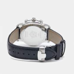 Tissot Black Stainless Steel Diamond Leather Dressport T050.217.16.052.01 Women's Wristwatch 35 mm