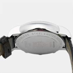 Tissot Black Stainless Steel Diamond Leather Dressport T050.217.16.052.01 Women's Wristwatch 35 mm