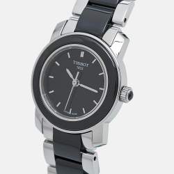 Tissot Black Ceramic Stainless Steel T-Trend T064.210.22.051.00 Women's Wristwatch 28 mm