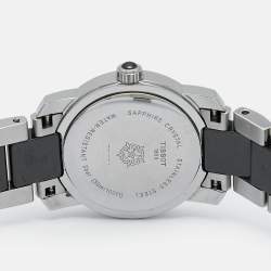 Tissot Black Ceramic Stainless Steel T-Trend T064.210.22.051.00 Women's Wristwatch 28 mm