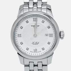 Tissot Silver Diamond Stainless Steel Le Locle T006.207.11.036.00 Women's Wristwatch 29 mm