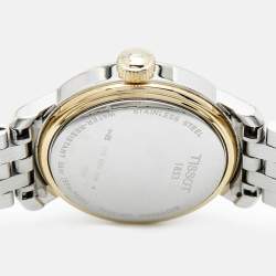 Tissot Mother of Pearl Two Tone Stainless Steel Bridgeport T097010A Women's Wristwatch 29 mm 