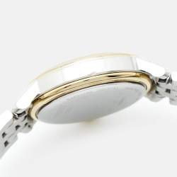 Tissot Mother of Pearl Two Tone Stainless Steel Bridgeport T097010A Women's Wristwatch 29 mm 