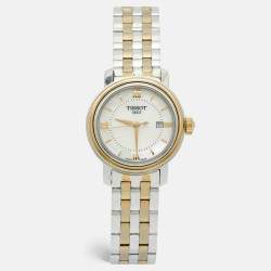 Tissot Mother of Pearl Two Tone Stainless Steel Bridgeport T097010A Women's Wristwatch 29 mm 