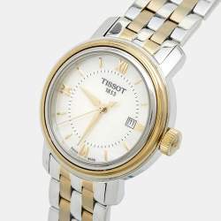 Tissot Mother of Pearl Two Tone Stainless Steel Bridgeport T097010A Women's Wristwatch 29 mm 