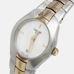 Tissot Mother Of Pearl Two-Tone Stainless Steel T-Round T096.009.22.111.00 Women's Wristwatch 26 mm