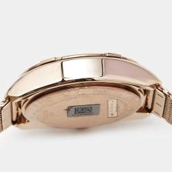 Pre Owned Tissot Silver Dial Rose Gold Plated Stainless Steel PR100 T101.917.33.031.00 Women's Wristwatch 38 mm
