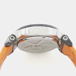 مملوكة مسبقًا ساعة يد نسائية تيسوت تي ريس T048.217.27.057.00 ستانلس ستيل مطاط لونين قرص أسود 36.65 مم