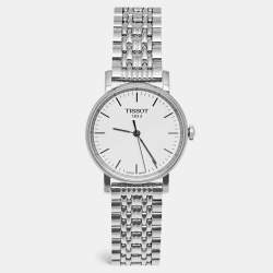Pre Owned Tissot T-Classic Everytime T109.210.11.031.00 Silver Dial Stainless Steel Women's Wristwatch 30 mm