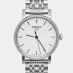 Pre Owned ساعة يد نسائية تيسوت T-كلاسيك إفري تايم T109.210.11.031.00 ميناء فضي ستانلس ستيل 30 مم