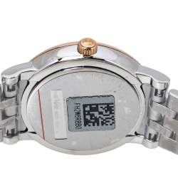 Tissot Silver Two-Tone Stainless Steel Carson Premium T122210A Women's Wristwatch 30 mm