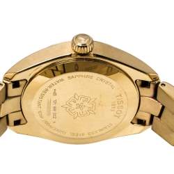 Pre Owned Tissot Silver Gold Tone Stainless Steel PR100 T101210A Women's Wristwatch 33 mm