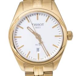 Pre Owned Tissot Silver Gold Tone Stainless Steel PR100 T101210A Women's Wristwatch 33 mm